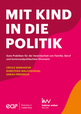 Cover der Publikation 'Mit Kind in die Politik'.