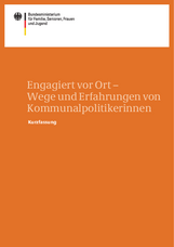 Cover der Publikation 'Engagiert vor Ort'.