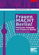 Cover der Studie 'Frauen Macht Berlin! Politische Teilhabe von Frauen in Berlin'.