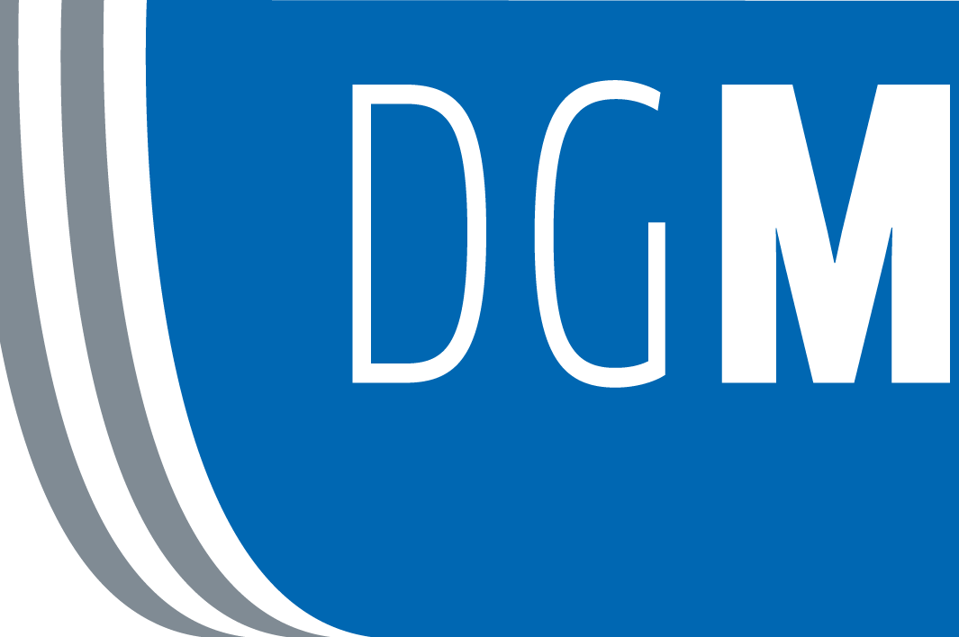 Logo der DGM